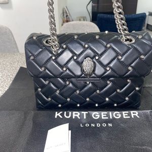 Black soft leather Kurt Geiger Medium Purse